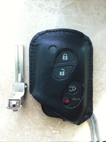  lexus suv smart key uncut insert + leather case  fcc: hyq14acx (4 button) nr!