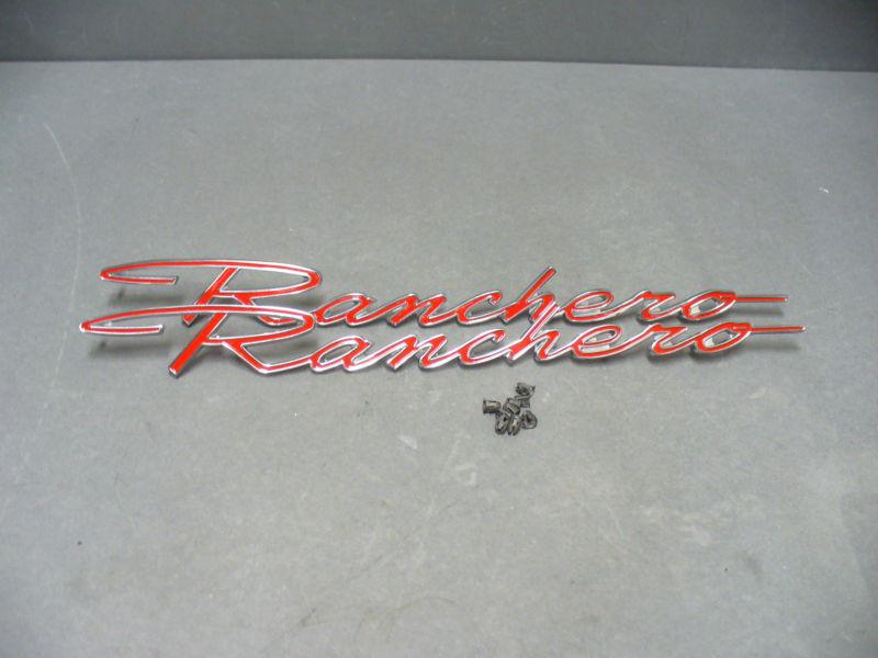 68 69 ranchero emblems quarter panel fairlane torino ford