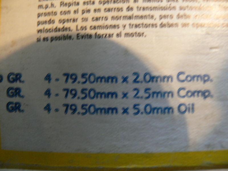 VOLKSWAGEN 1975 to 1977, 1588cc engine PISTON RINGS HASTINGS # 4304, US $23.95, image 3