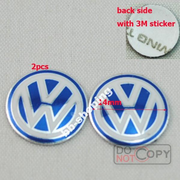 2x flip remote key fob logo badge emblem sticker for volkswagen vw beetle jetta 
