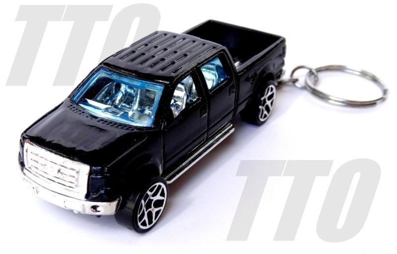 Ford f-150 truck keyring keychain fob black diecast pickup 1/64 2009 key chain