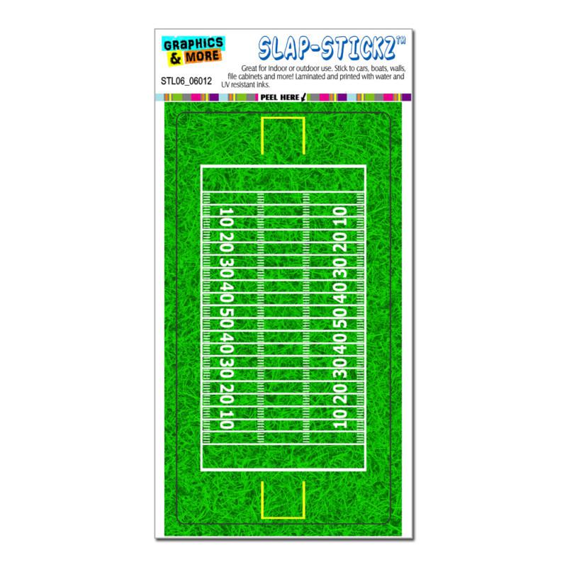 Football field - touchdown - slap-stickz™ car window locker bumper sticker