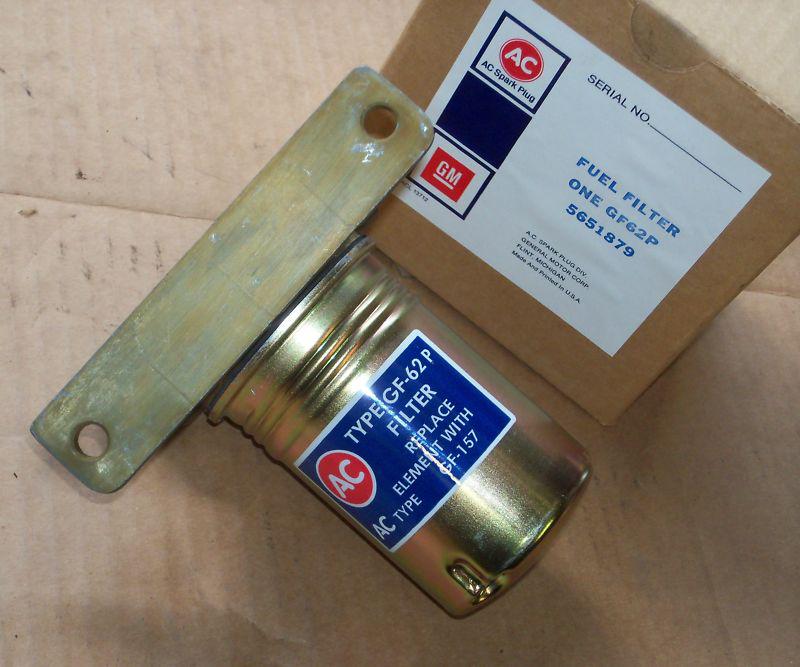 Chevy gm oem fuel filter #5651879 ac delco gf-62p nos ~ lowest price on ebay!