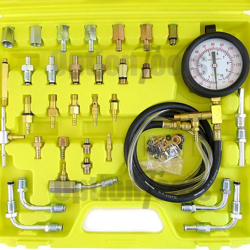 Buy Deluxe Manometer Fuel Injection Pressure Tester 0140PSI/10BAR