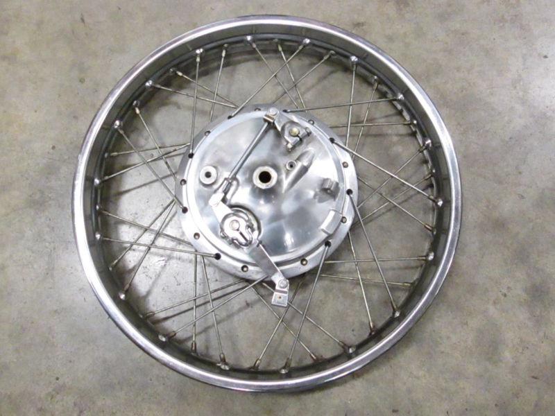 Buy 78 79 Honda CB400T Hawk Front Spoke Wheel 1.85 x 19 with Drum Brake