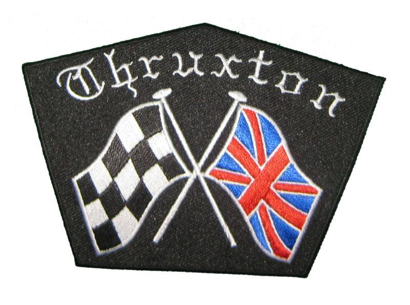 Triumph thruxton embroidered sew-on patch, 4.75"
