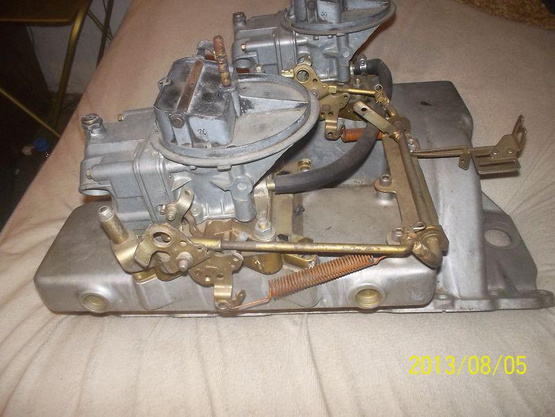 daul four aluminum intake + carbs bbc, US $142.50, image 2