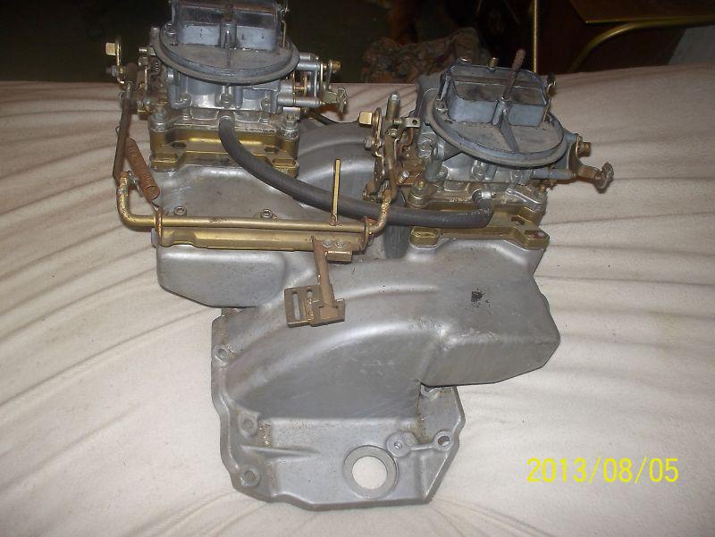 daul four aluminum intake + carbs bbc, US $142.50, image 3