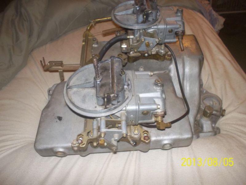 daul four aluminum intake + carbs bbc, US $142.50, image 4