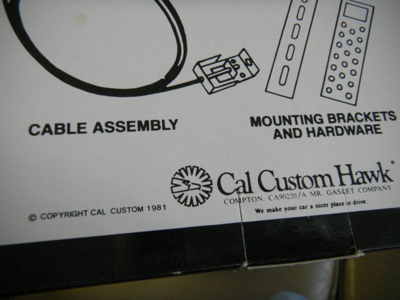 NOS VINTAGE CAL CUSTOM UNDER DASH MOUNTED INTERIOR HOOD RELEASE, US $19.99, image 2