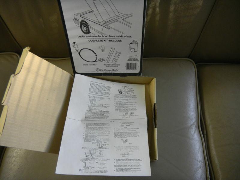 NOS VINTAGE CAL CUSTOM UNDER DASH MOUNTED INTERIOR HOOD RELEASE, US $19.99, image 3