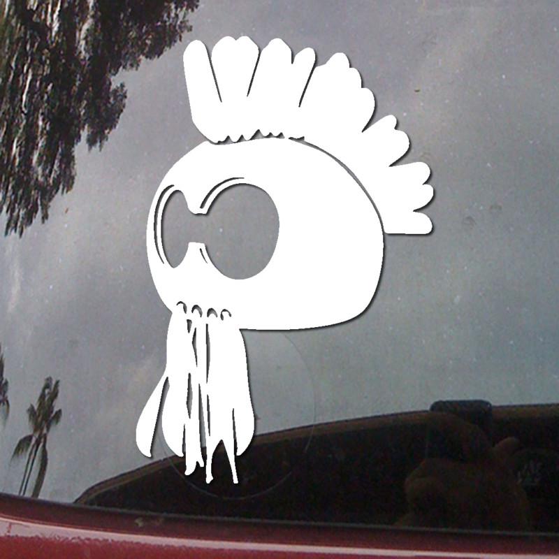 Ikaika warrior helmet hawaii car body jdm laptop vinyl decal window sticker h74