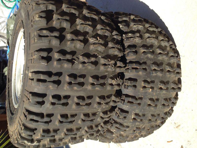 Yamaha banshee rear wheels hole shot tires 4x115 from a year 97 banshee