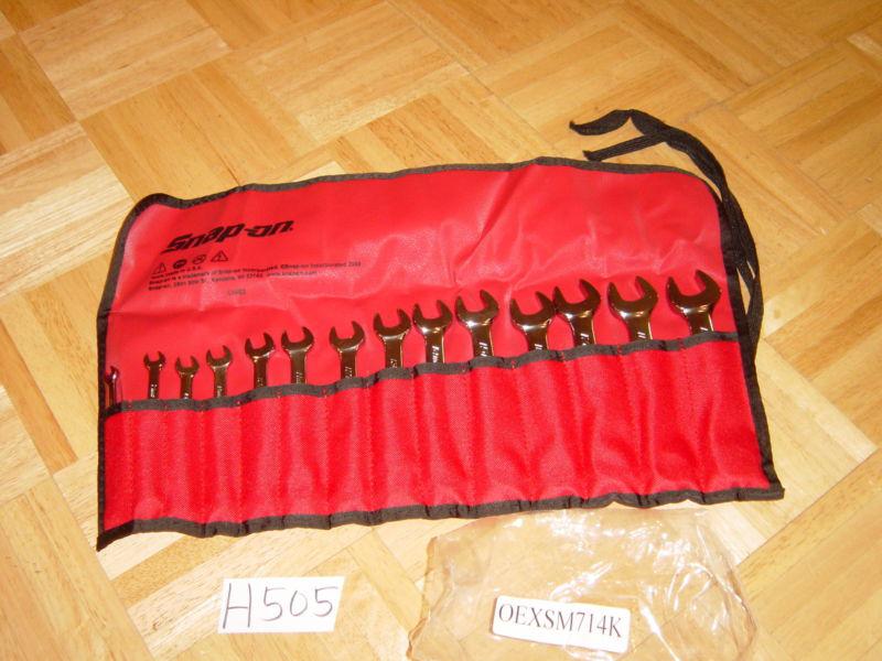 Snap on tools new in wrapper 14 piece metric short combination wrench set