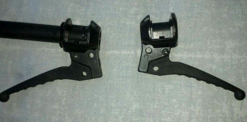 New tomos; moped throttle and rear brake assemblies