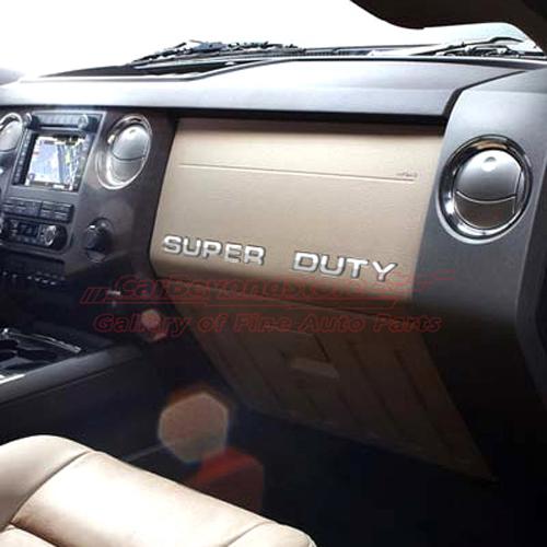 Ford 2008 up super duty dashboard chrome finish letter inserts, not a decal