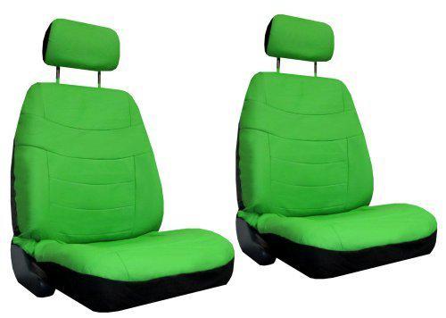 Green Car Seat Covers Set w/ Steering Wheel Cover & Belt Shoulder Pads #1, US $46.93, image 4