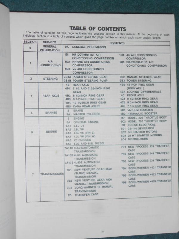 1993 GMC TRUCK UNIT REPAIR SHOP MANUAL / SHOP BOOK / FULL-SIZE / S-15 / JIMMY++, US $29.50, image 3