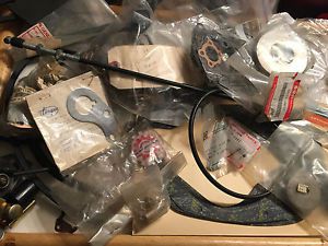 60 + pcs. motorcycle, snowmobile, watercraft, atv misc. parts lot gaskets &amp; more