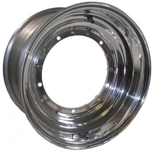 Keizer aluminum wheel,15 bolt direct mount midget,13x8&#034;,3&#034;,polished,usac,powri