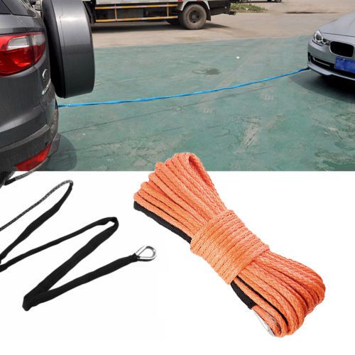 3/16&#039;&#039; 50&#039; synthetic replace winch line cable rope atv utv replacement orange