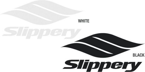 Slippery wetsuits - 6&#034; die-cut sticker/decal (white &amp; black) 2-pack