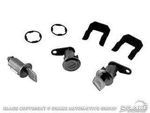 1970-1973  ford mustang comet cougar torino galaxie ignition &amp; door lock set