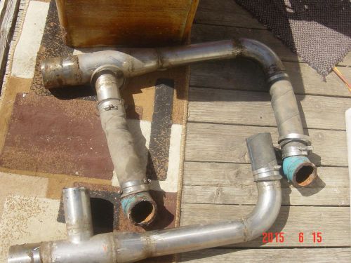 Chris craft exhaust cross over discharge pipes (set of 2)