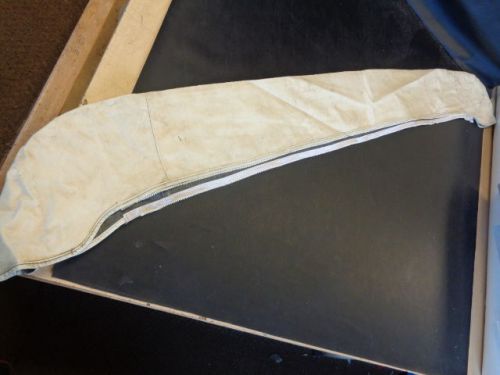 Bimini boot off white with white zipper 75 1/2" x 7 5/8" marine boat