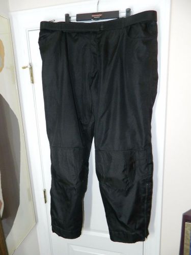 Tourmaster men's black textile motorcycle jean pants. size 3xl 40-42