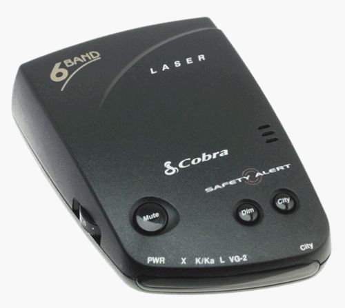 Cobra 6 band esd-6000 radar detector with car charger.