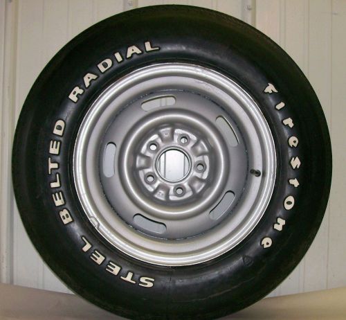 Firestone 721 gr70-15 tire &amp; wheel - original 1973-77