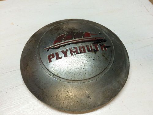 Antique plymouth hubcap