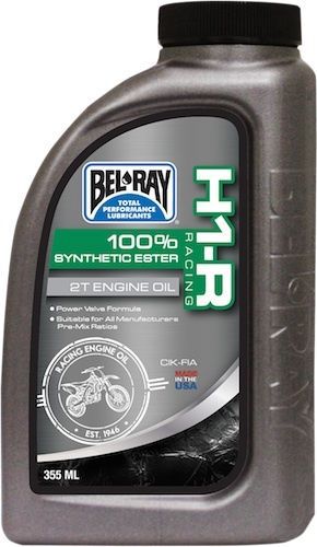 Bel-ray 355 ml h1-r racing 100% synthetic ester 2t engine oil 99280-b379w