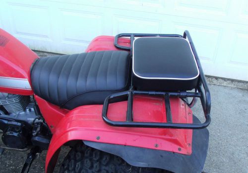 16" x 12" rear rack seat pad white 200es 200e 200m 250es 200 atc honda 3 wheeler