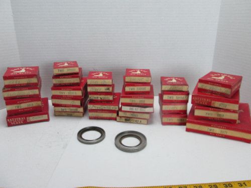 Lot of national oil seals mismatched singles seal assorted s