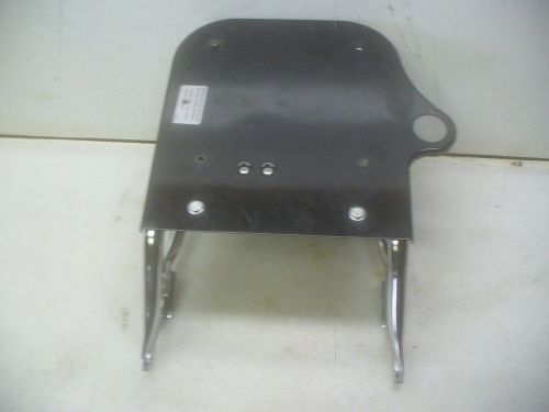 Harley 2009-2013 flhp/flhtp rear rack with air holding tank &amp; gauge.