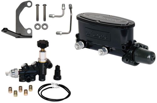 Wilwood black tandem master cylinder,7/8",with combination proportioning valve