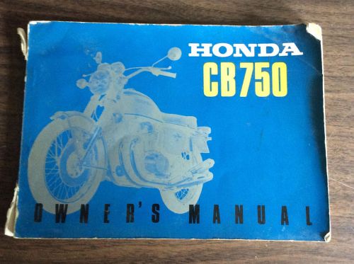 Honda cb 750 owner's manual