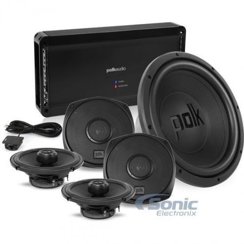 Polk audio dxi 680w rms complete amplified coaxial car audio upgrade package