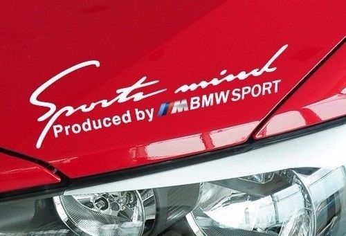 Auto accessories sports mind decal vinyl car stickers headlight sticker for bmw