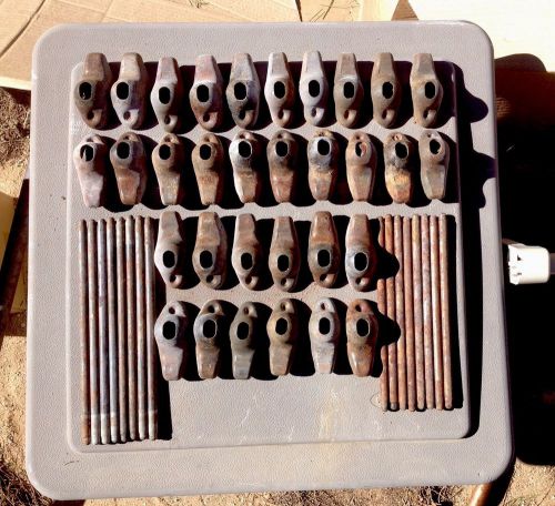 Vintage ford parts rocker arms bolts push rods