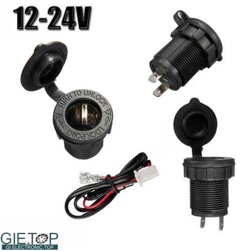 Car styling motor cigarette lighter plug 12v charger adapter socket power supply