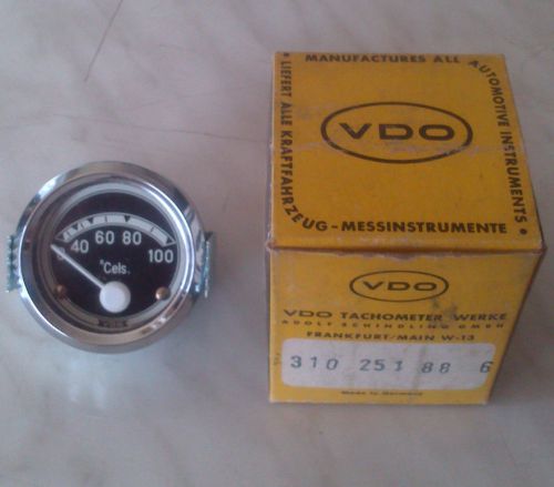 Water temperature gauge 12v vdo chrome ring