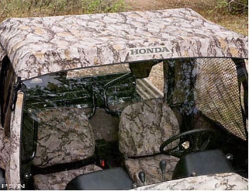 09 10 honda muv700 big red camo soft fabric roof top 2009 2010