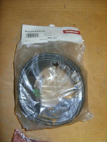 Simrad new exah20 20 meter vhf remote mic cable w/dash mount connector rs82 rs87