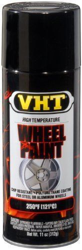 Vht sp187 gloss black wheel paint can - 11 oz.