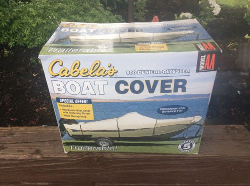 Cabela's 600 denier polyester boat cover 12-14 ft v-hull fishing boats