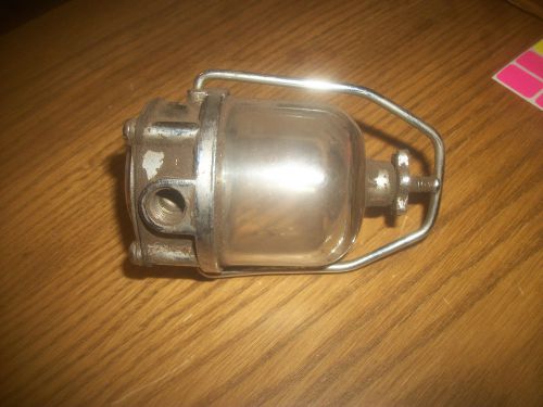 Lot a vintage car / truck glass bowl fuel filter / sediment bowl