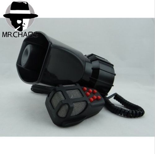 Dc12v 80w 7 sound car warning siren alarm police ambulance loudspeaker with mic